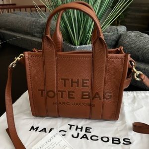 Marc Jacobs Mini Leather Tote Bag Argan Oil Gold